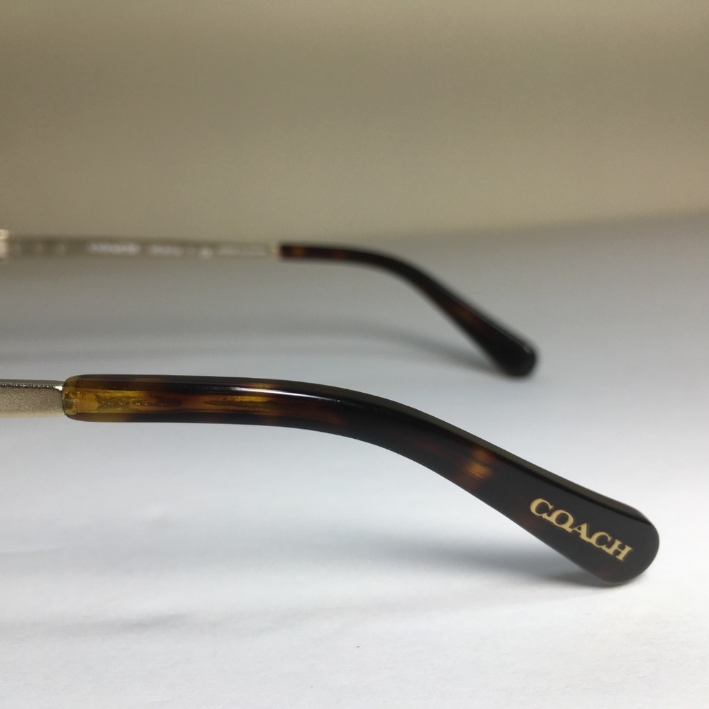 Coach Rectangular Brown Tortoise Eyeglasses NWOT - Picture 3 of 8